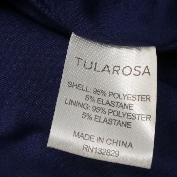 Tularosa Ryland Royal Blue Velvet Long Sleeve Deep V-Neck Empire Waist  Xsmall - Picture 9 of 13